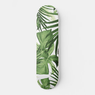 Tropisches Dschungel-Blätter-Muster #12 Skateboard