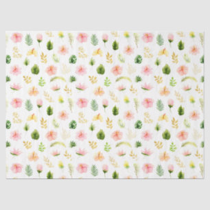 Tropisches Dschungel-Blumenmuster Seidenpapier