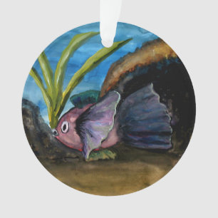 Tropisches Fisch-Aquarell-Florida-Weihnachten Ornament
