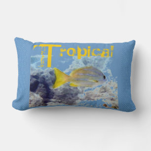 Tropisches Fisch-Gelbkissen Lendenkissen