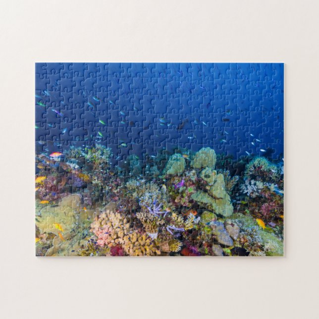 Tropisches Fisch-Great Barrier Reef Korallenmeer Puzzle (Horizontal)