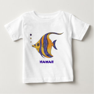 Tropisches Fisch-Shirt Hawaiis Baby T-shirt