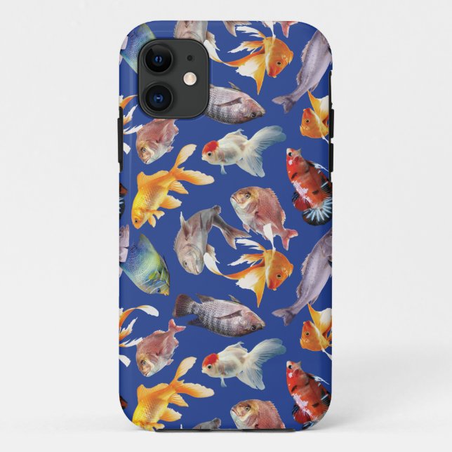 tropisches Fischmuster Case-Mate iPhone Hülle (Rückseite)
