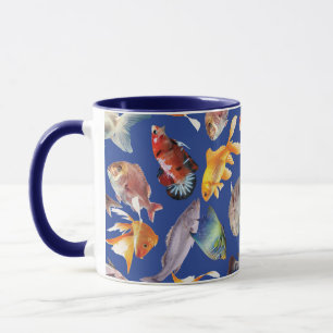tropisches Fischmuster  Tasse