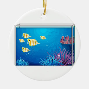 Tropisches FishTank Keramik Ornament