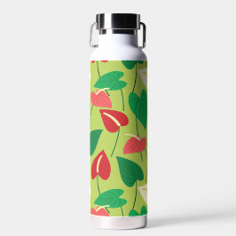 Tropisches Flamingo-Blume Trinkflasche