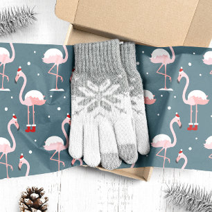 Tropisches Flamingo-Christmas Seidenpapier