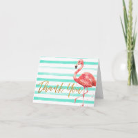 Tropisches Flamingo-Gold | Vielen Dank