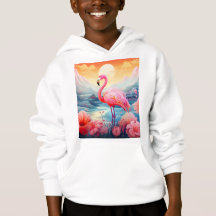 Tropisches Flamingo mit Blume