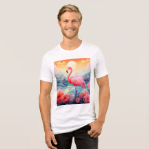 Tropisches Flamingo mit Blume