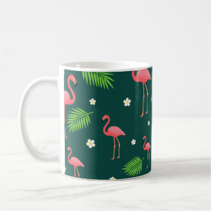 Tropisches Flamingo-Muster Kaffeetasse
