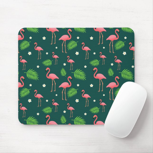 Tropisches Flamingo-Muster Mousepad (Mit Mouse)