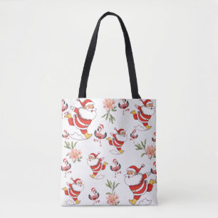 Tropisches Flamingo-Weihnachtsmann-Weihnachtsmuste