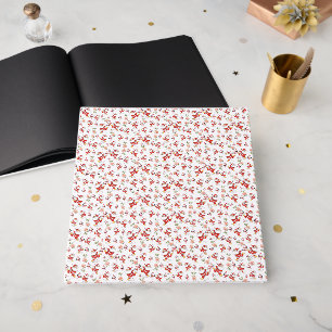 Tropisches Flamingo-Weihnachtsmann-Weihnachtsmuste Gästebuch