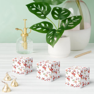 Tropisches Flamingo-Weihnachtsmann-Weihnachtsmuste Geschenkschachtel