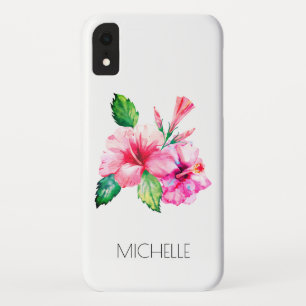 Tropisches Florales Wasserfarben-Hibiskus-Personal Case-Mate iPhone Hülle