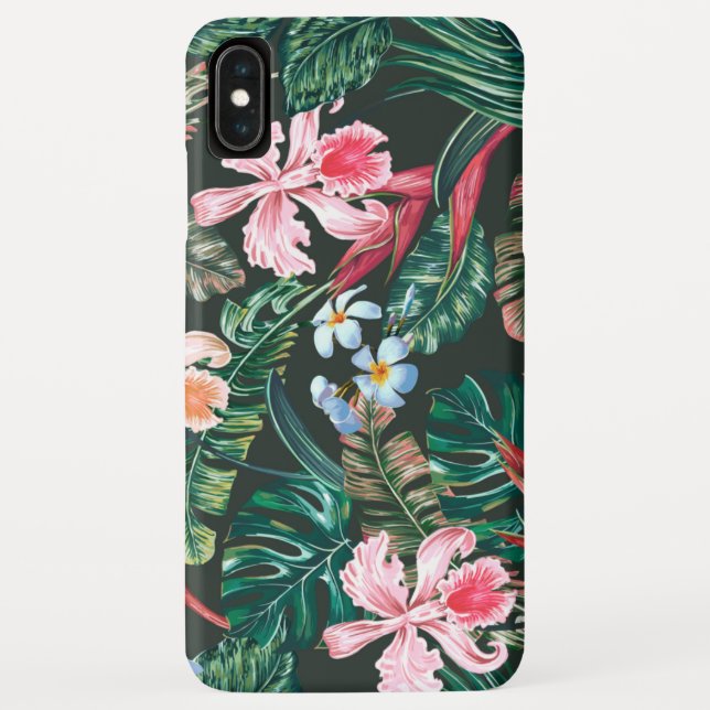 Tropisches, florennahes Design Case-Mate iPhone Hülle (Rückseite)