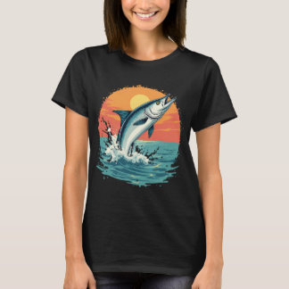 Tropisches Florida-Tarpune-Sonnenuntergangs-Abente T-Shirt