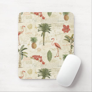 tropisches floridisches Muster Mousepad