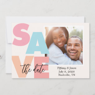 Tropisches Foto der Beach Breeze Save the Date
