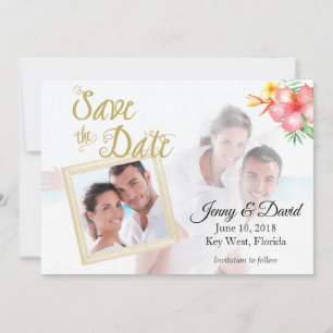 Tropisches Foto Save the Date
