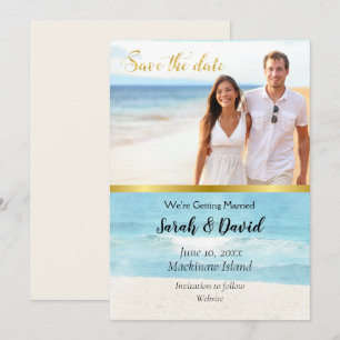 Tropisches Foto Save the Date Einladung