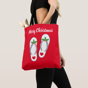 Tropisches Frohe Weihnachten süße Strand Sandalen