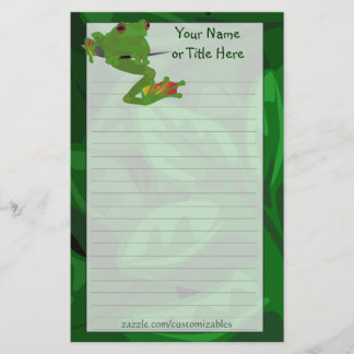Tropisches Frosch-Briefpapier Briefpapier