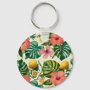 Tropisches Frucht-Blumen-Schlüsselanhänger Schlüsselanhänger