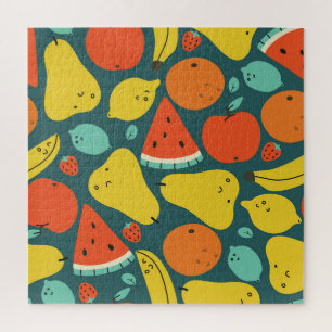 Tropisches Fruchtmuster Puzzle