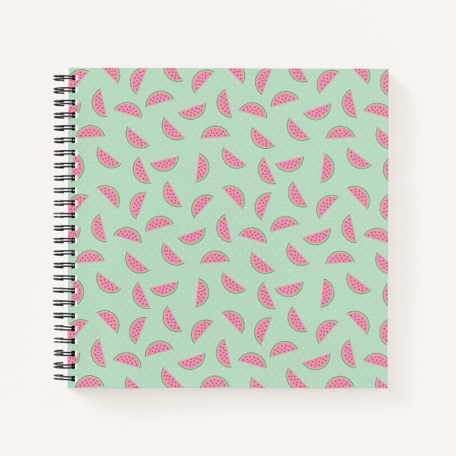 Tropisches Fruchtpaint Spritzer Muster Notizbuch (Vorderseite)