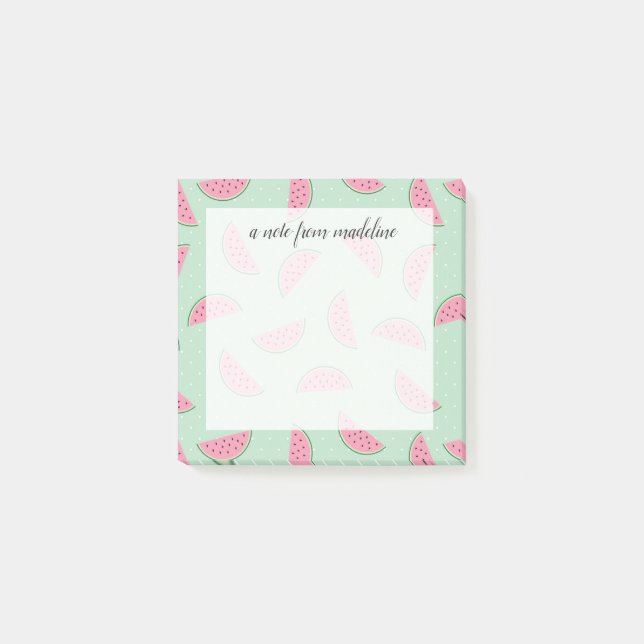 Tropisches Fruchtpaint Spritzer Muster Post-it Klebezettel (Vorderseite)