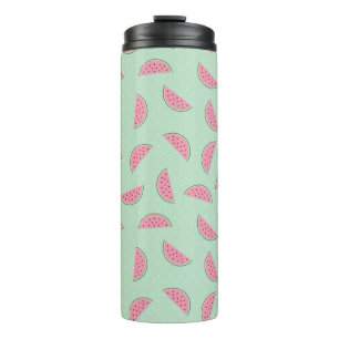 Tropisches Fruchtpaint Spritzer Muster Thermosbecher