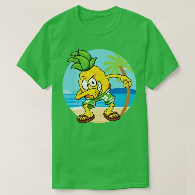 Tropisches Fruchttanzen von Ananas Vegan 1 T-Shirt (Design vorne)