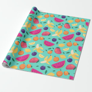 Tropisches Fruchtumhüllungspapier Geschenkpapier