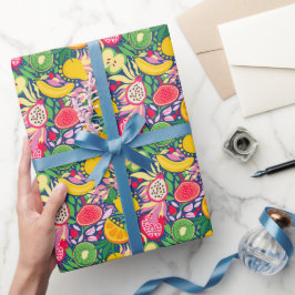 Tropisches Fruchtwasser Sommermuster Geschenkpapier