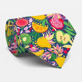 Tropisches Fruchtwasser Sommermuster Krawatte