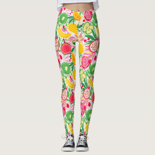 Tropisches Fruchtwasser Sommermuster Leggings