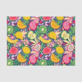 Tropisches Fruchtwasser Sommermuster Seidenpapier