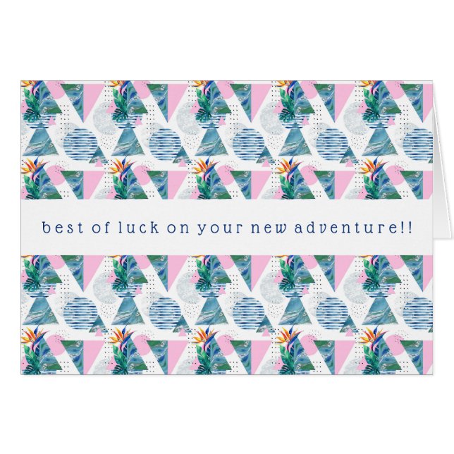 Tropisches geometrisches Muster (Vorderseite (Horizontal))