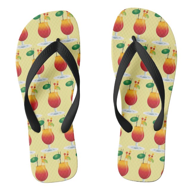 Tropisches Getränk Flip Flops (Fußbett)