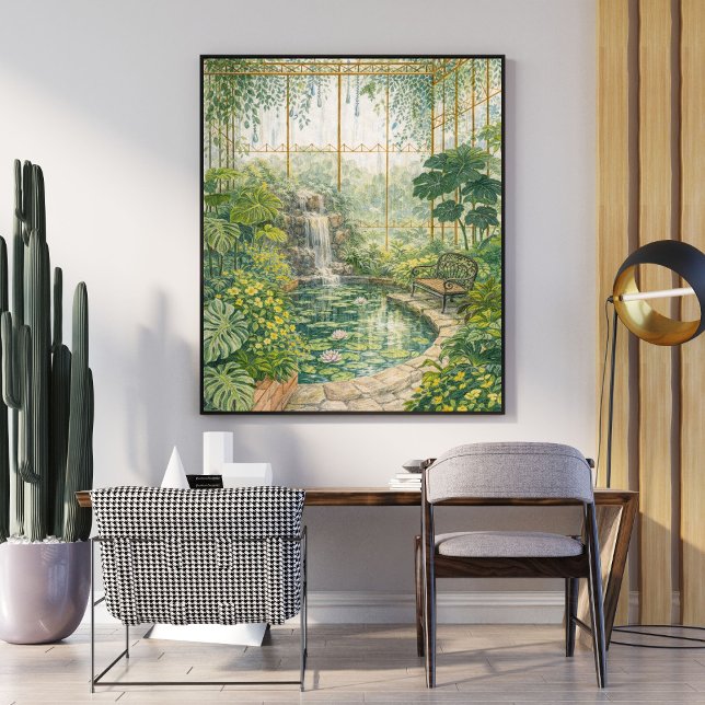 Tropisches Gewächshaus | Botanischer Konservator Poster (Von Creator hochgeladen)