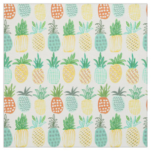 Tropisches Gewebe der Ananas-  des Sommer-  Stoff