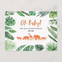 Tropisches Gold, modern farbenfroh Postkarte