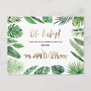 Tropisches Gold, modern farbenfroh Postkarte