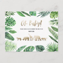 Tropisches Gold, modern farbenfroh Postkarte