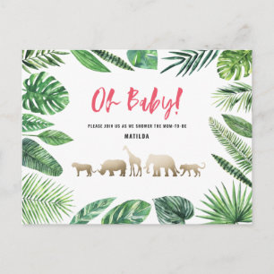 Tropisches Gold, modern farbenfroh Postkarte