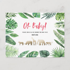 Tropisches Gold, modern farbenfroh Postkarte