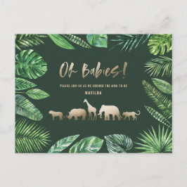 Tropisches Gold, modern farbenfroh Postkarte