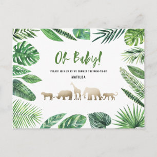 Tropisches Gold, modern farbenfroh Postkarte